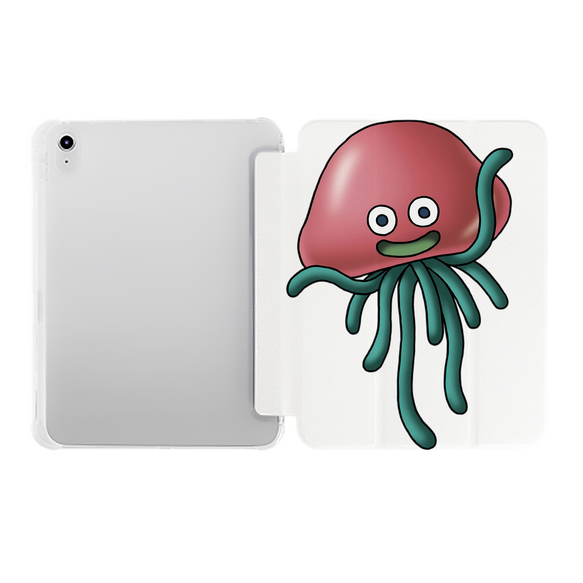 （画像用） ドラゴンクエスト Doragon Kuesuto Dragon Quest IPad ケース ペン収納付き 三つ折りスタンド PUレザー×シリコン 対応機種9.5/10.5/10.9インチ